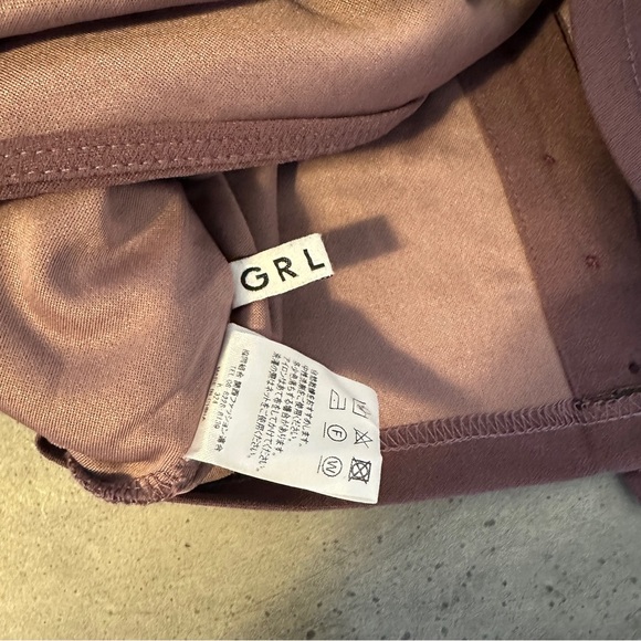 [WOMEN] GRL 🇯🇵 Plum Long Sleeve Back Tie Blouse | US S/JP M | Cottagecore V-Neck - Picture 6 of 8